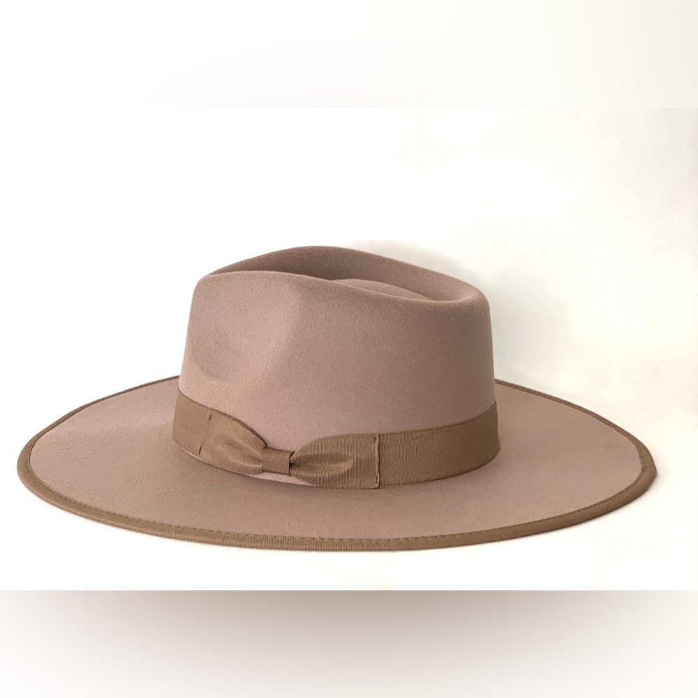 Rancher Taupe Hat with ribbon